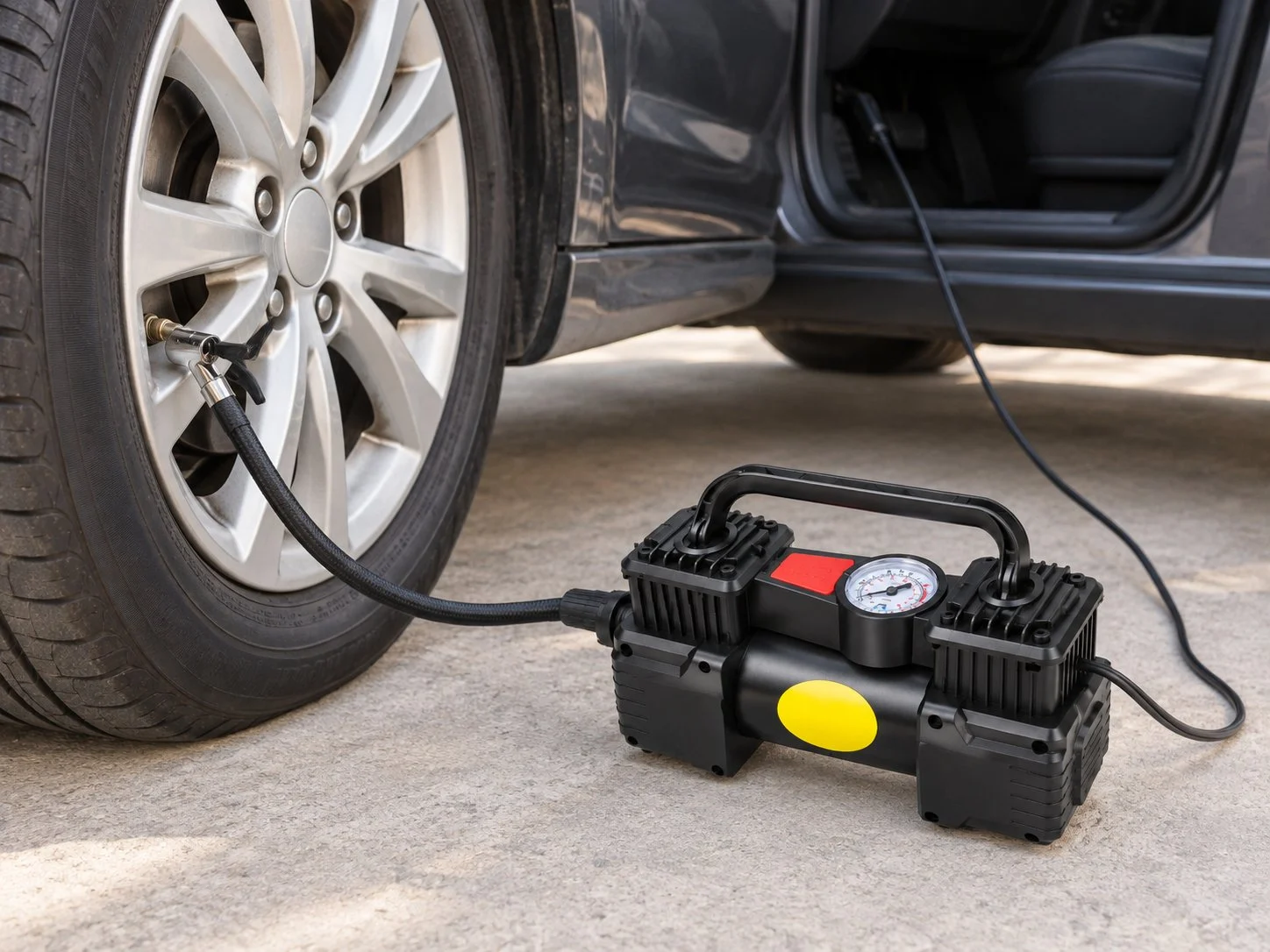 گونفلور 12V كينفخ رويضة الطوموبيل